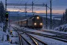 Illustrationsbild av svensk järnvägsinfrastruktur