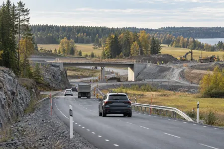 Illustrationsbild av svensk väginfrastruktur